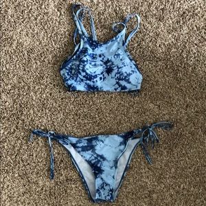 Blue bikini swimsuit